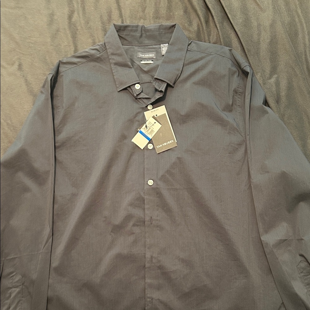 Van Heusen Men's Gray Dress Shirt